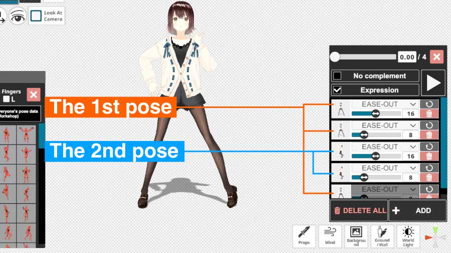 Explanation of Pose Transitions